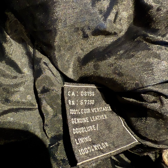 Vintage 80s Black Leather Cropped Jacket Puff Sleeve Snake Embossed Rockabilly - Picture 6 of 6